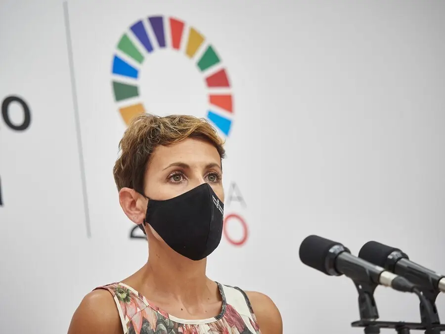 La presidenta de Navarra, Mar&iacute;a Chivite