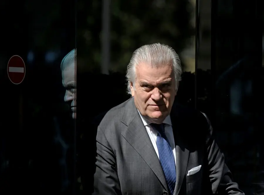 El ex tesorero del PP Luis B&aacute;rcenas, a su salida de la sede de la Audiencia Nacional