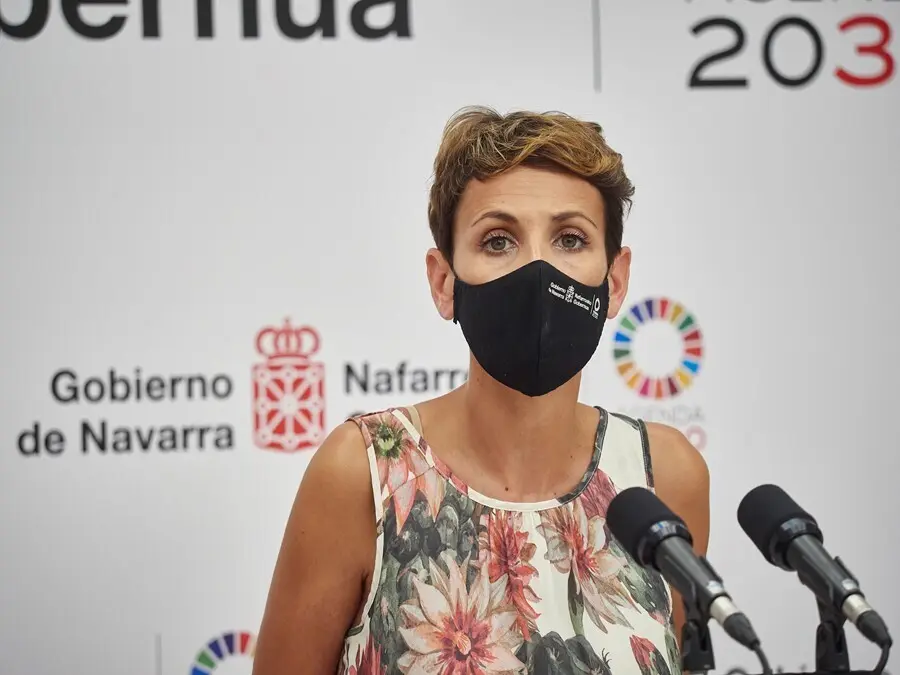 La presidenta de Navarra, Mar&iacute;a Chivite