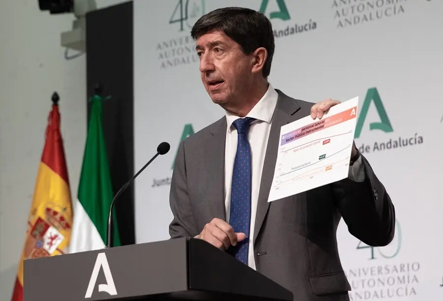 El vicepresidente de la Junta y consejero de Turismo, Regeneraci&oacute;n, Justicia y Administraci&oacute;n Local, Juan Mar&iacute;n; en una foto de archivo.