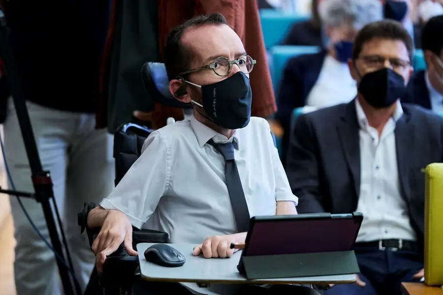Archivo - El portavoz de Unidas Podemos en el Congreso, Pablo Echenique en el acto de presentaci&oacute;n de Conpymes, en la Casa &Aacute;rabe, a 21 de mayo de 2021, en Madrid (Espa&ntilde;a).