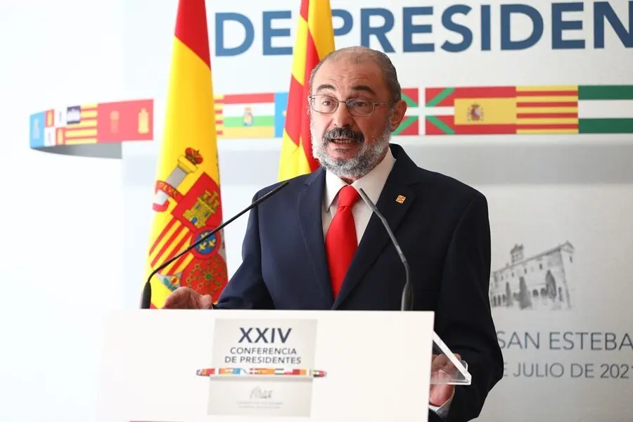 El presidenre aragon&eacute;s, Javier Lamb&aacute;n