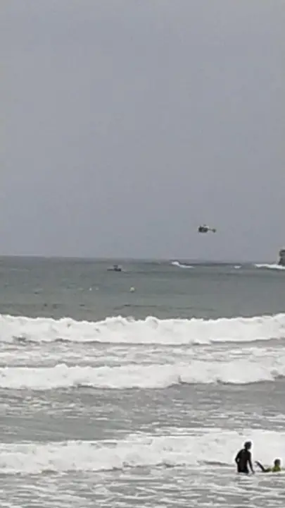 Rescate mar&iacute;timo en Gij&oacute;n.
