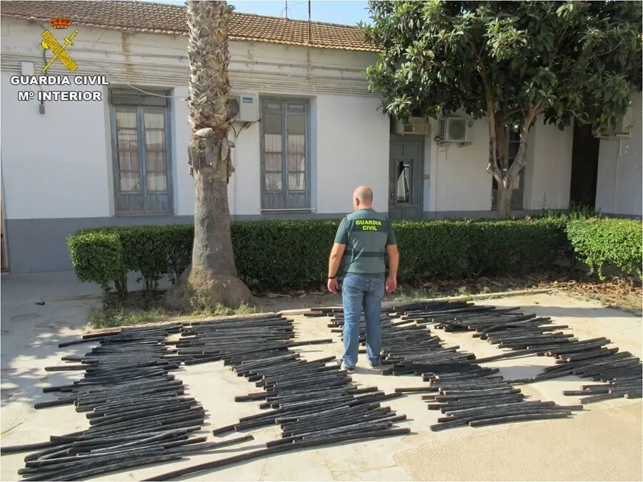 Cobre intervenido por la Guardia Civil