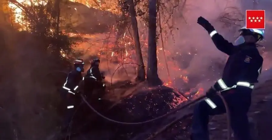 Incendio declarado en San Mart&iacute;n de Valdeiglesias.