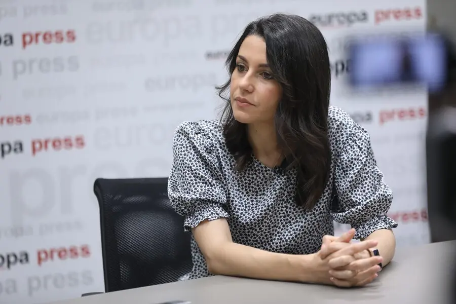 La presidenta de Ciudadanos, In&eacute;s Arrimadas, durante una entrevista con Europa Press.