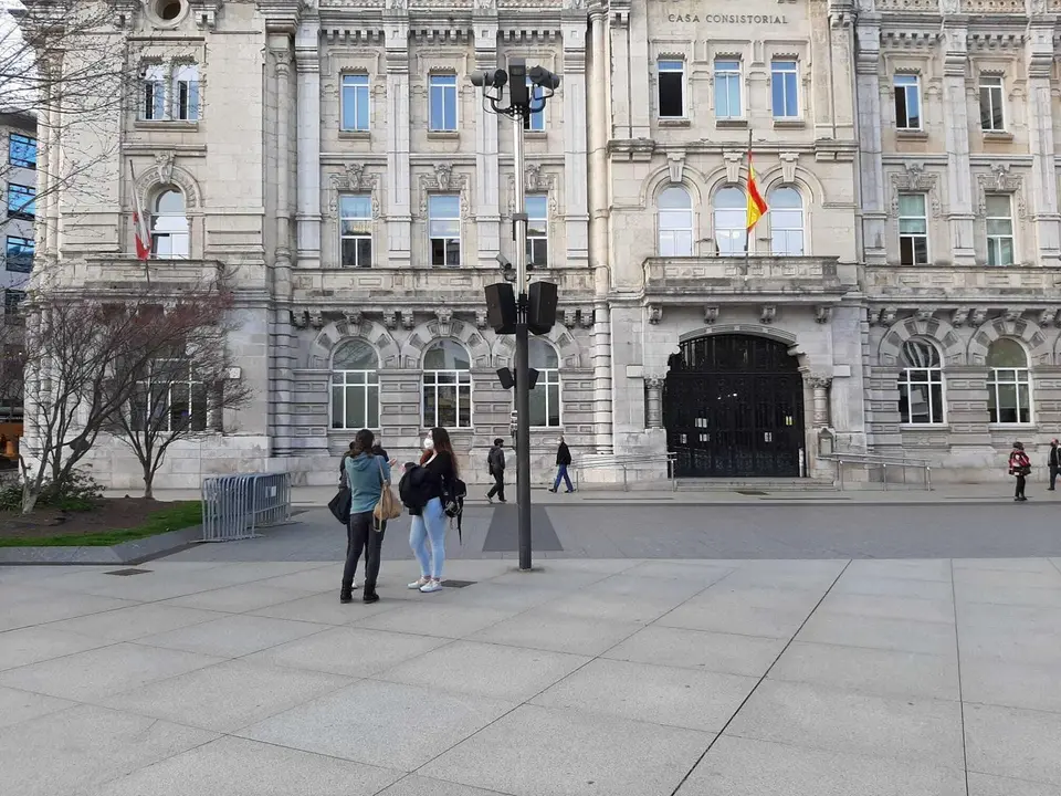 Vista de la plaza del Ayuntamiento de Santander. / S. D&iacute;az