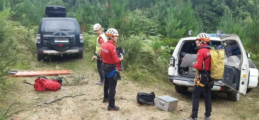 Operativo de rescate de la Ertzaintza