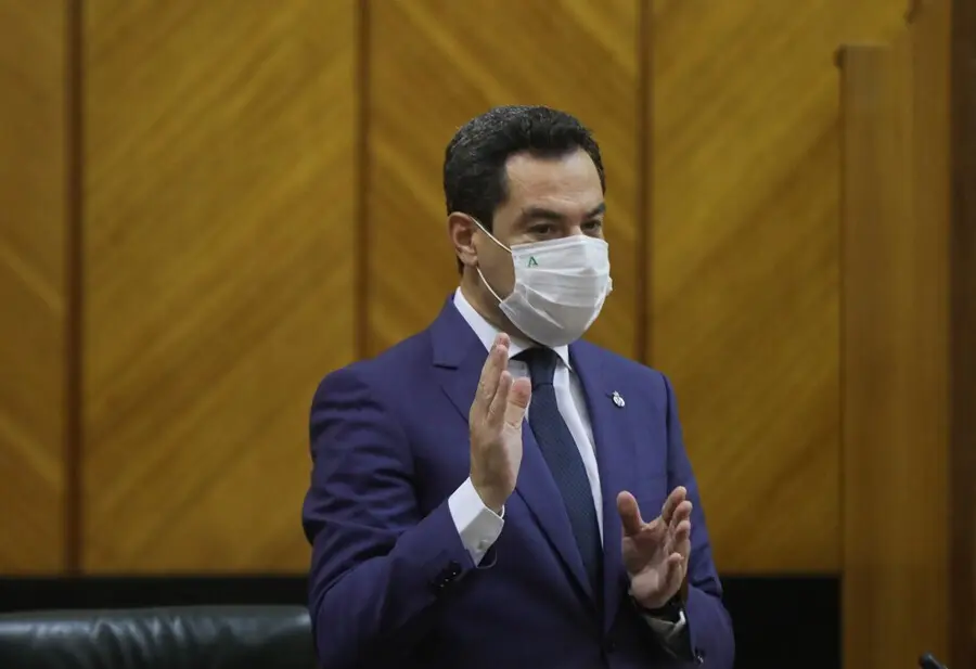 El presidente de la Junta de Andaluc&iacute;a, Juanma Moreno