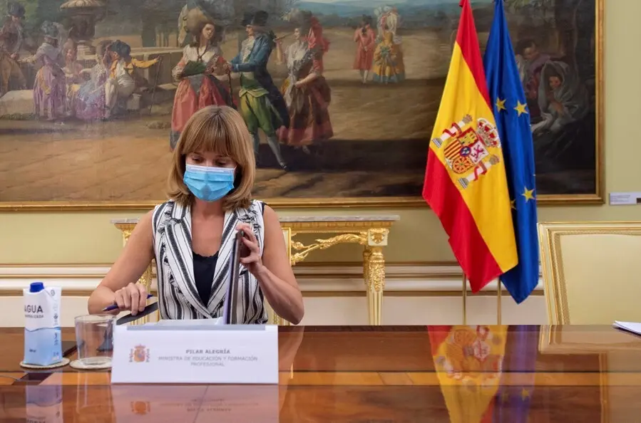 La ministra de Educaci&oacute;n y Formaci&oacute;n Profesional, Pilar Alegr&iacute;a.