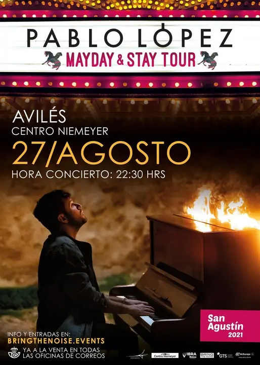 Pablo L&oacute;pez actuar&aacute; en Avil&eacute;s.