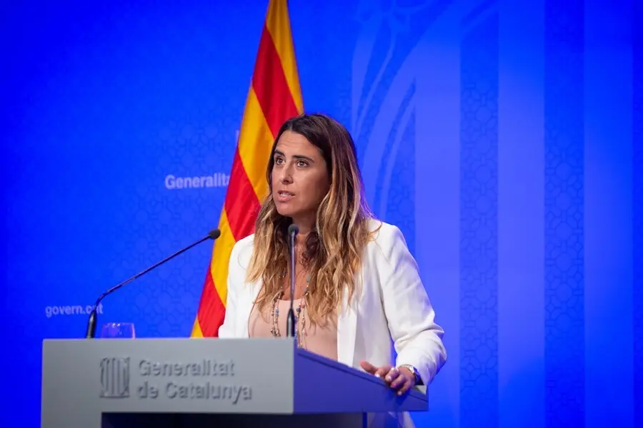 La portavoz del Govern, Patr&iacute;cia Plaja, ofrece una rueda de prensa tras una reuni&oacute;n del Consejo Ejecutivo de la Generalitat, a 3 de agosto de 2021, en Barcelona, Catalu&ntilde;a, (Espa&ntilde;a). Esta comparecencia se produce un d&iacute;a despu&eacute;s de que el Gobierno de Espa&ntilde;a