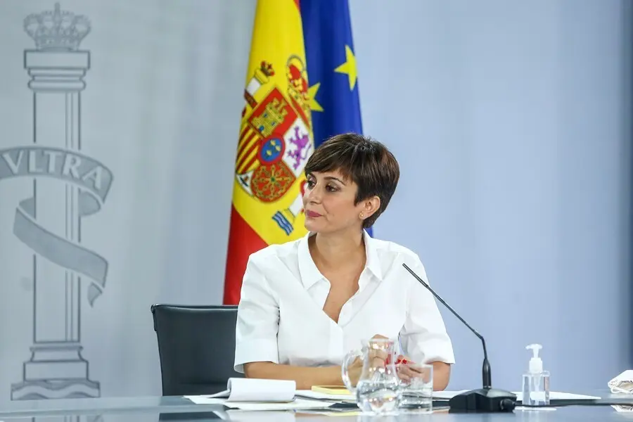 La ministra Portavoz, Isabel Rodr&iacute;guez, comparece en una rueda de prensa tras una reuni&oacute;n del Consejo de Ministros en Moncloa, a 3 de agosto de 2021, en Madrid, (Espa&ntilde;a). 