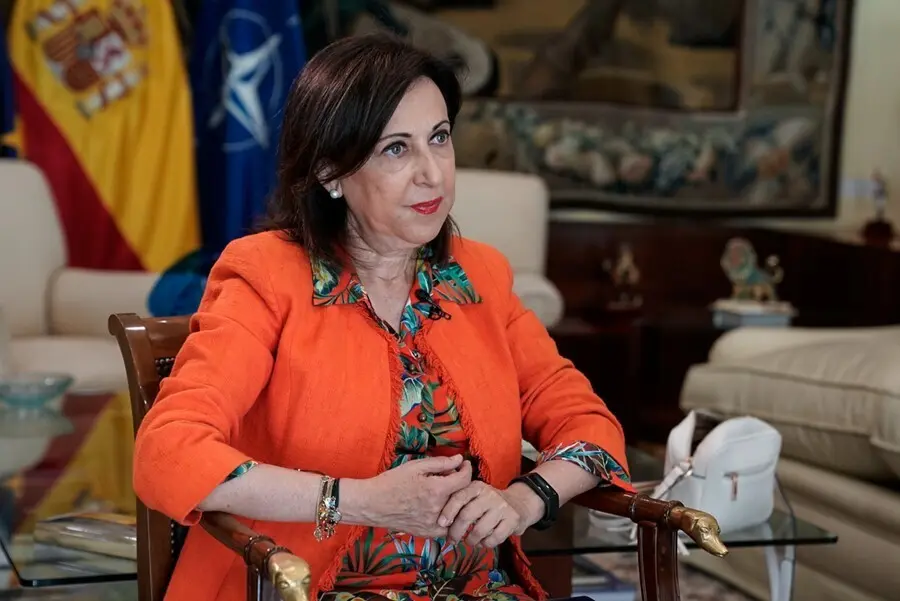 La ministra de Defensa, Margarita Robles, durante una entrevista con Europa Press, a 4 de agosto de 2021, en el Ministerio de Defensa, Madrid, (Espa&ntilde;a).