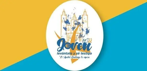 Cartel de la Peregrinaci&oacute;n Europea de J&oacute;venes a Santiago 2022
