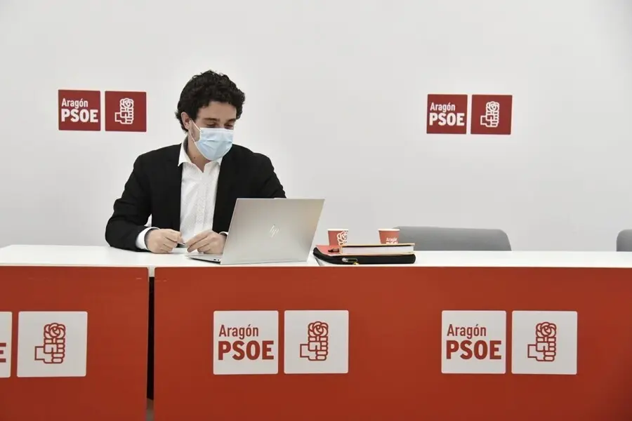 Archivo - Foto de archivo del secretario de Organizaci&oacute;n del PSOE Arag&oacute;n, Dar&iacute;o Villagrasa.