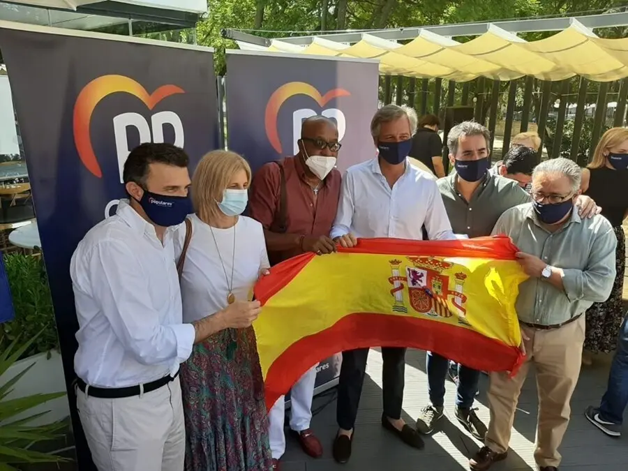 Imagen de este viernes del vicesecretario de Territorial del PP, Antonio Gonz&aacute;lez Terol, en el acto con la comunidad latinoamericana celebrado en Jerez de la Frontera (C&aacute;diz) .
