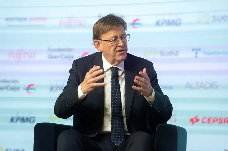 El presidente de la Generalitat valenciana, Ximo Puig, interviene en un Desayuno Informativo de Europa Press en el Auditorio El Beatriz Madrid, a 21 de julio de 2021, en Madrid (Espa&ntilde;a).