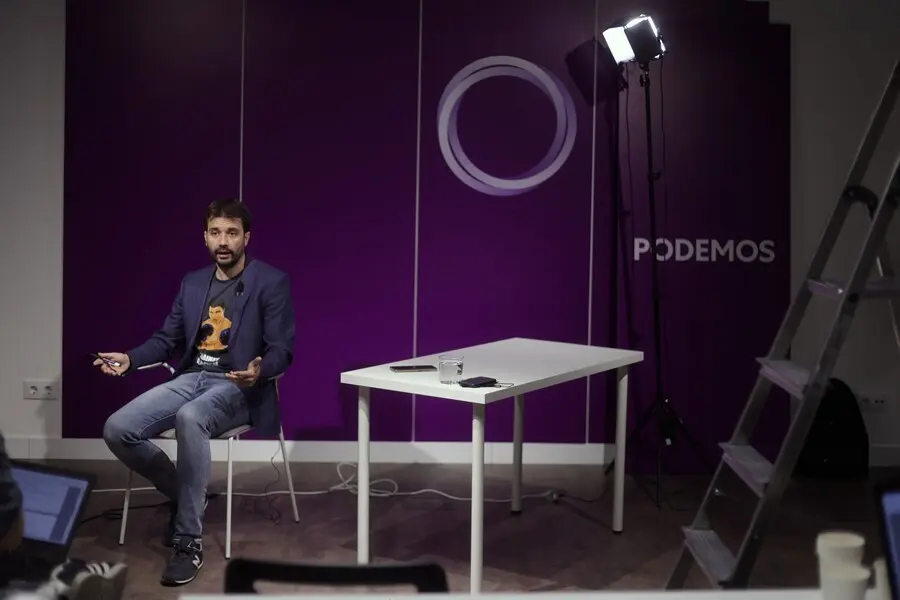 El  secretario de Educaci&oacute;n de la direcci&oacute;n estatal de Podemos, Javier S&aacute;nchez Serna
