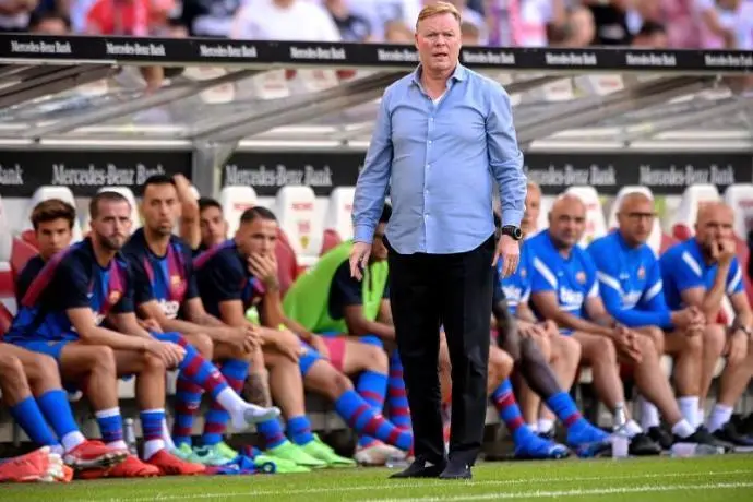 El entrenador del Barcelona, Ronald Koeman. / EFE