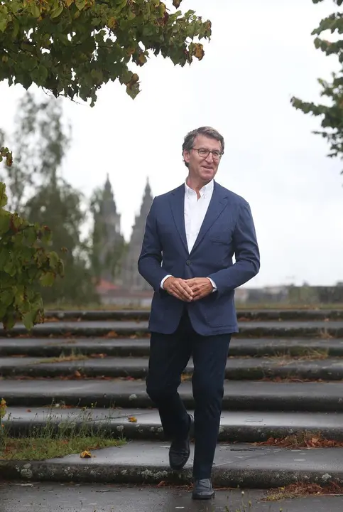 040821 SANTIAGO DE COMPOSTELA . ENTREVISTA A ALBERTO NU&Ntilde;EZ FEIJOO , PTE DE LA XUNTA DE GALICIA . FOTO DE MIGUEL MU&Ntilde;IZ