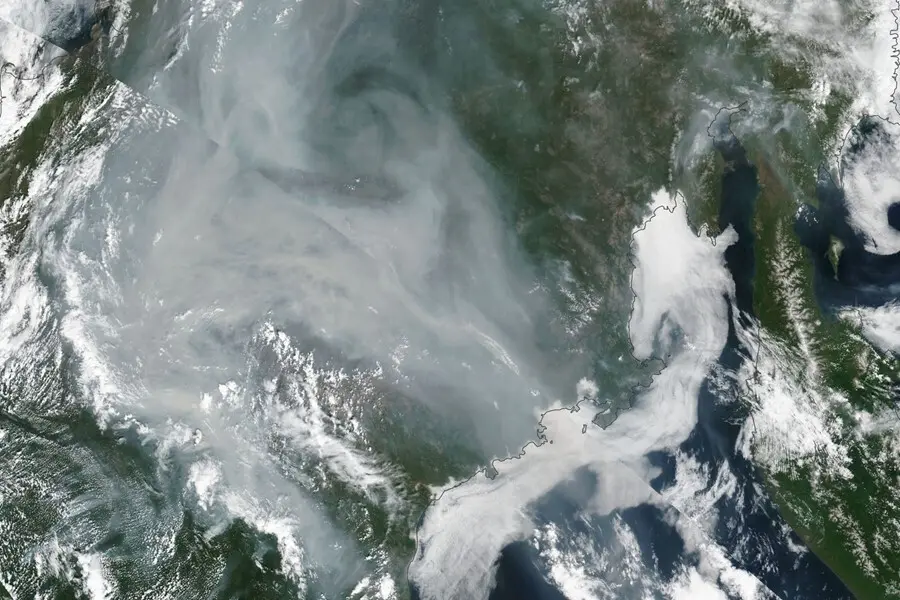 Area afectada por los incendios