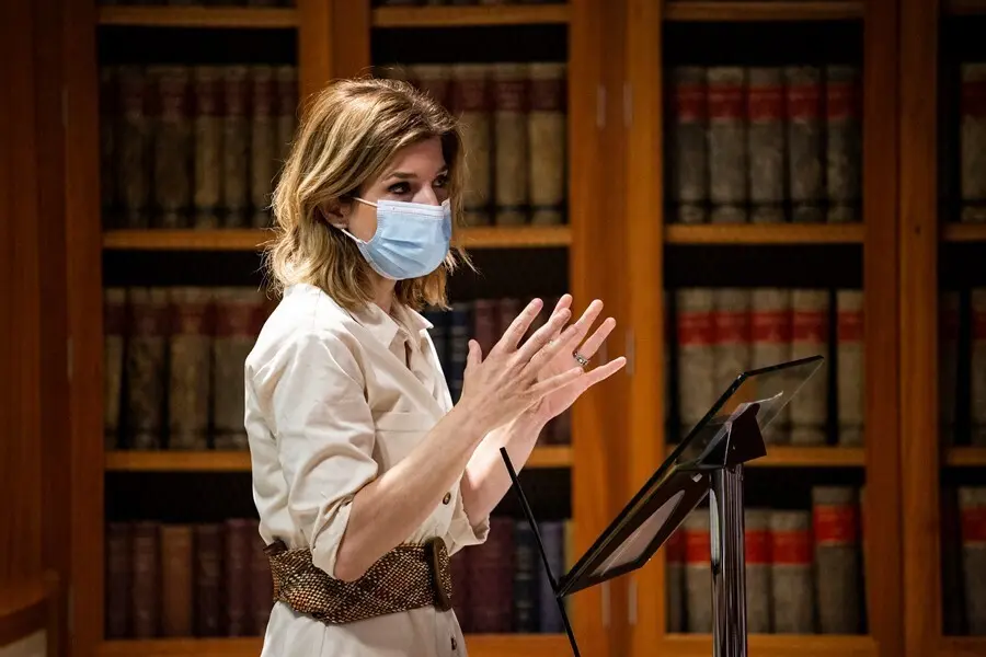 Archivo - La portavoz del PSOE en la Asamblea de Madrid, Hana Jalloul, durante la presentaci&oacute;n del manifiesto 'En defensa de la radiotelevisi&oacute;n p&uacute;blica de Madrid y la libertad de informaci&oacute;n', en la sede de la Asociaci&oacute;n de la Prensa de Madrid (APM), a 7 