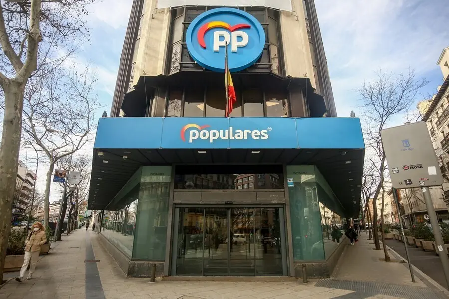 Archivo - Sede nacional del Partido Popular en la calle G&eacute;nova