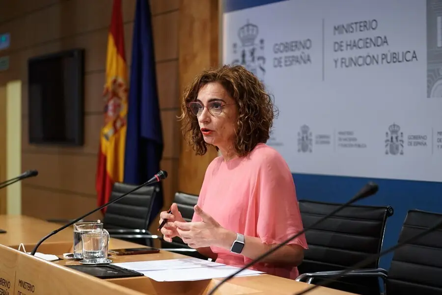 La ministra de Hacienda y Funci&oacute;n P&uacute;blica, Mar&iacute;a Jes&uacute;s Montero, en una imagen de archivo de 2 de agosto.