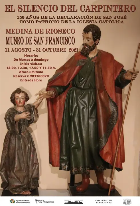 Cartel de la exposici&oacute;n dedicada a San Jos&eacute;.