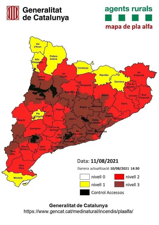 Mapa del plan Alfa.
