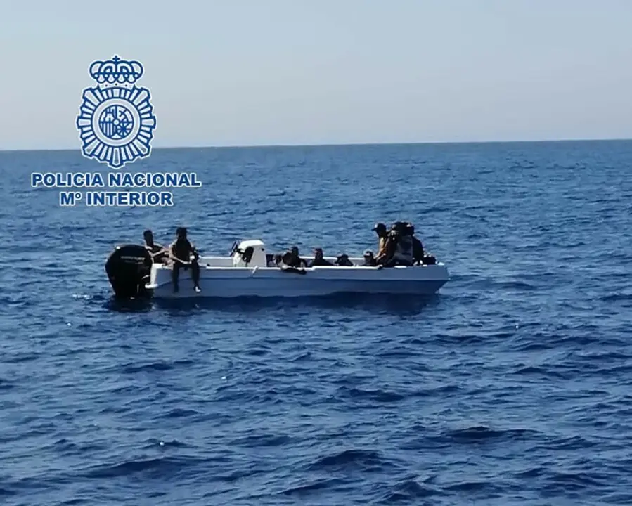 Patera localizada en aguas pr&oacute;ximas en Almer&iacute;a.