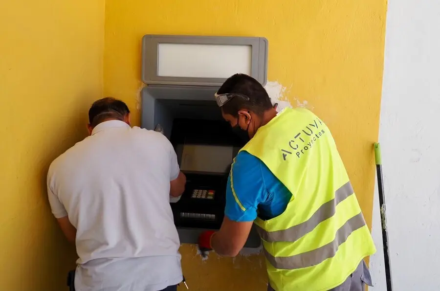 Cajerio instalado por la  Diputaci&oacute;n de Valladolid 