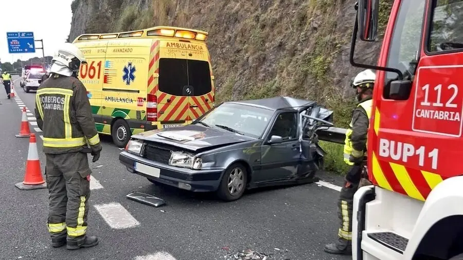 Uno de los coches implicados