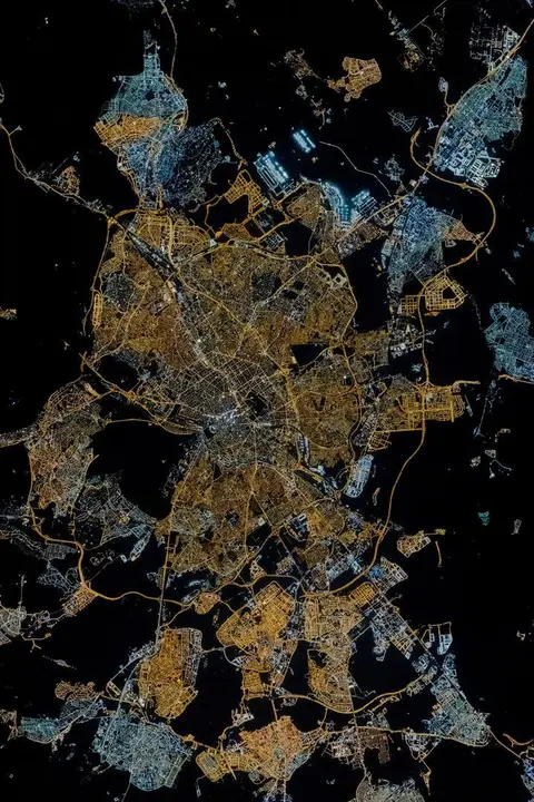 Imagen de Madrid desde la ISS
