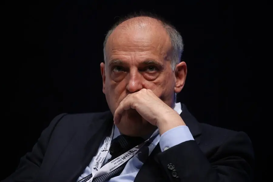 Archivo - El presidente de LaLiga, Javier Tebas