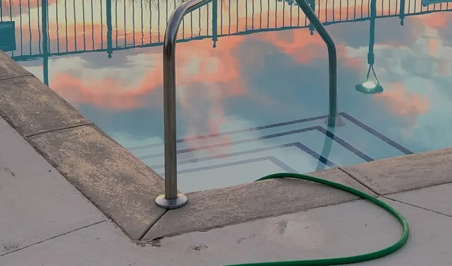 Piscina en una vivienda.