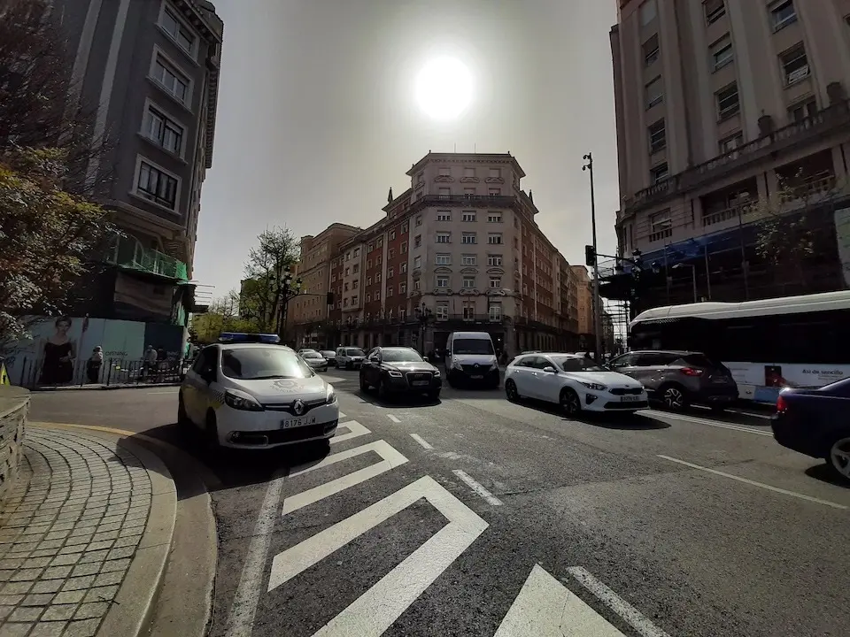 Vista de edificios en el centro de Santander.