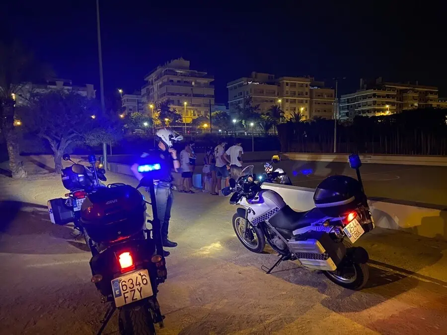 Dispositivo policial durante la Nit de l'Alb&agrave; de Elche
