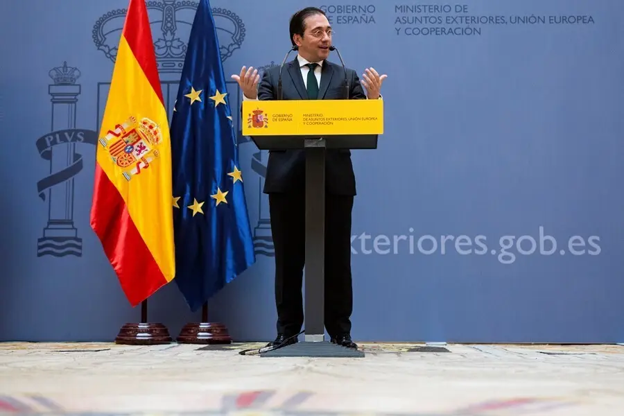 El ministro de Asuntos Exteriores, Uni&oacute;n Europea y Cooperaci&oacute;n, Jos&eacute; Manuel Albares