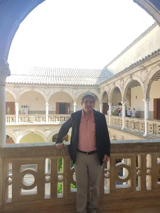 El director del Instituto Cervantes, Luis Garc&iacute;a Montero, en la sede baezana de la UNIA.