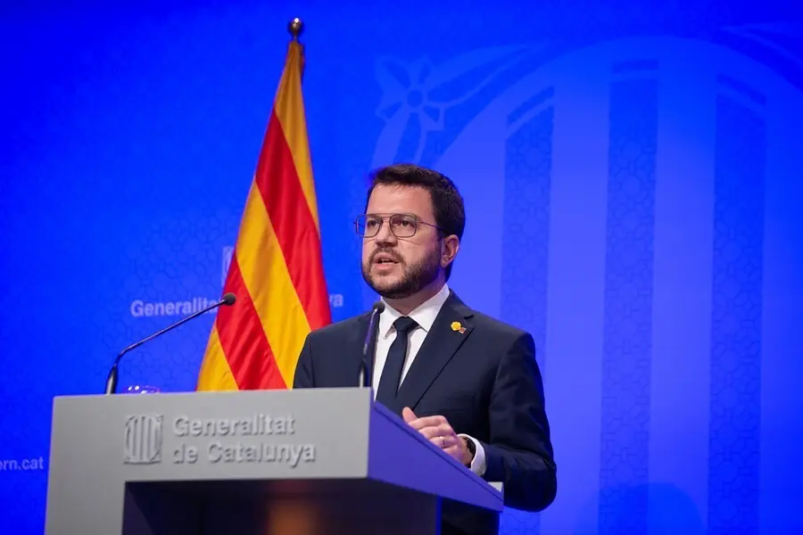 El presidente de la Generalitat, Pere Aragon&egrave;s