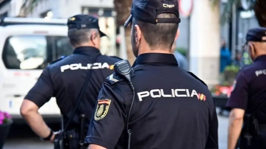 Agentes de la Polic&iacute;a Nacional, durante un servicio.