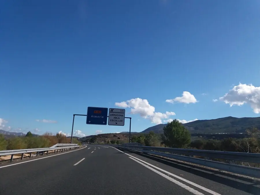 Archivo - La A92, a su paso por la provincia de Almer&iacute;a