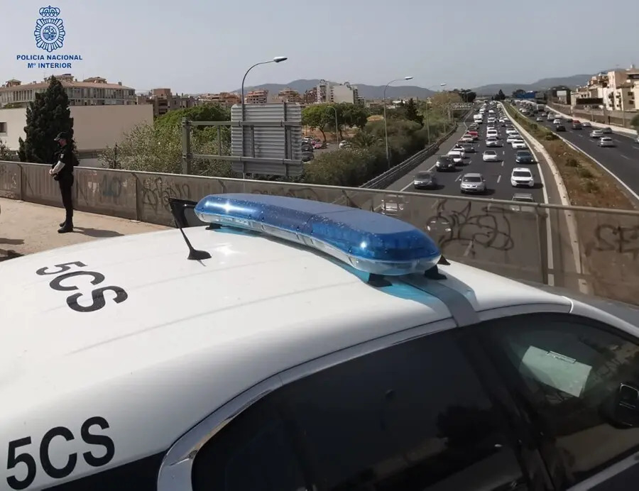 Un veh&iacute;culo de la Polic&iacute;a Nacional.