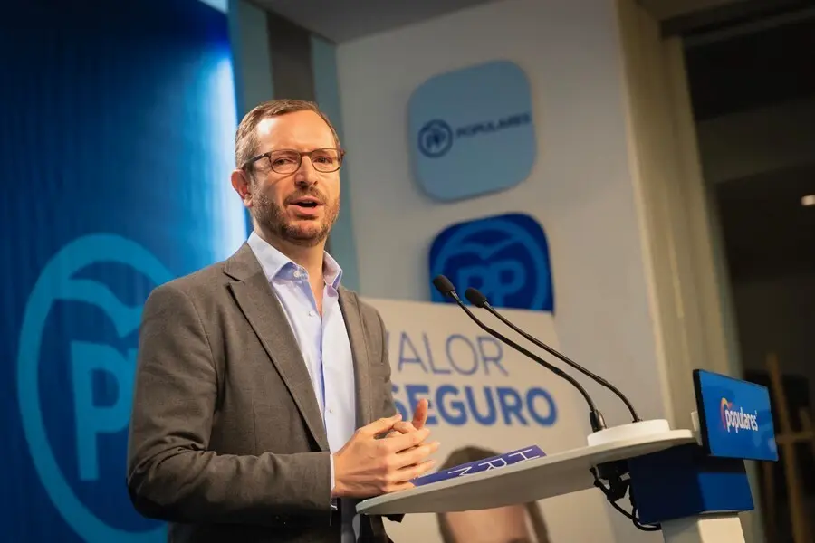 Archivo - El portavoz del Grupo Parlamentario Popular en el Senado, Javier Maroto.