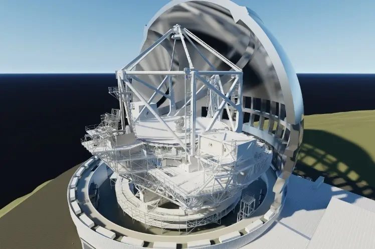 Archivo - Dise&ntilde;o de c&oacute;mo ser&iacute;a el Telescopio de Treinta Metros (TMT)