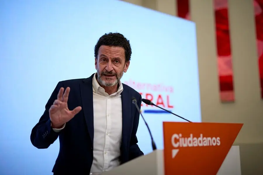 Archivo - El vicesecretario general y portavoz del Comit&eacute; Ejecutivo de Ciudadanos, Edmundo Bal, durante una rueda de prensa en la sede nacional del partido.