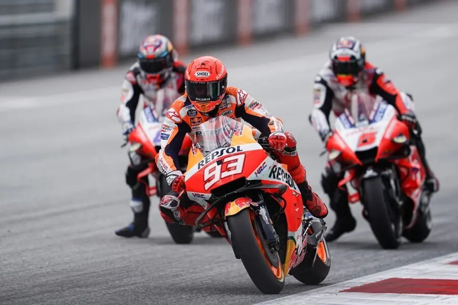 El piloto de MotoGP Marc M&aacute;rquez (Repsol Honda) en el GP de Austria 2021
