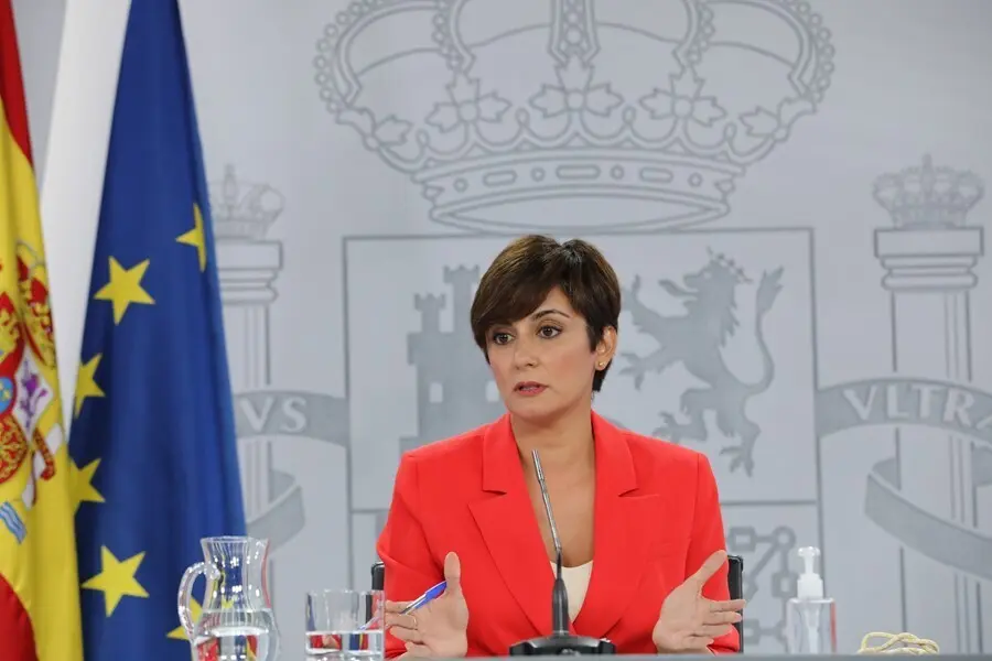 La ministra Portavoz, Isabel Rodr&iacute;guez, interviene en una rueda de prensa posterior al Consejo de Ministros, a 24 de agosto de 2021